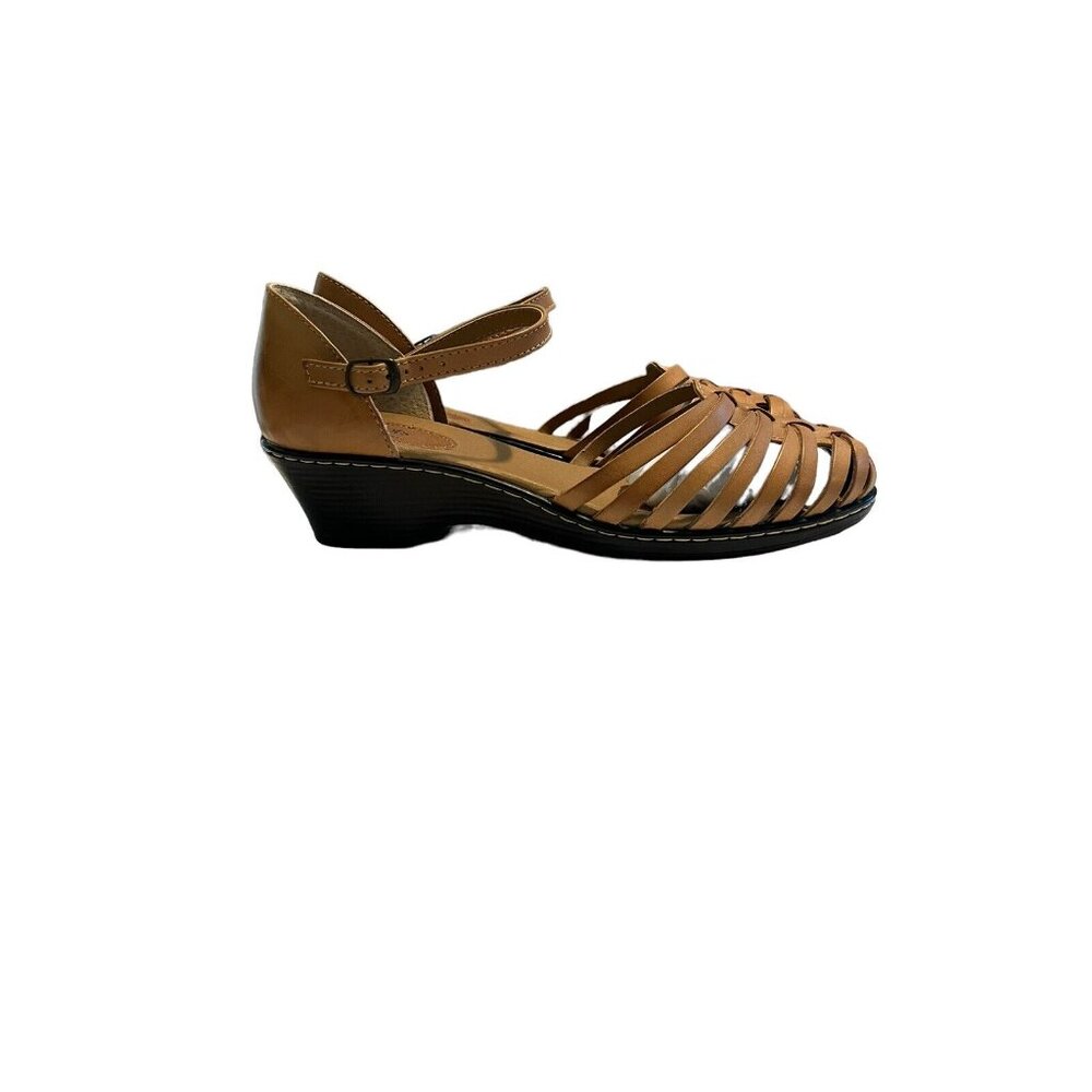 Soft Spots Sandals Womens Size 11M Leather Uppers Wedge Heel - Picture 4 of 8